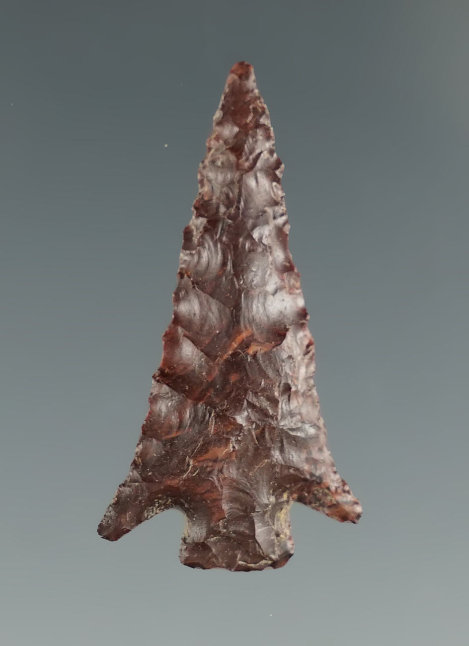 1 1/4" Columbia Plateau made from brown Jasper. Found near the Columbia River, OR.