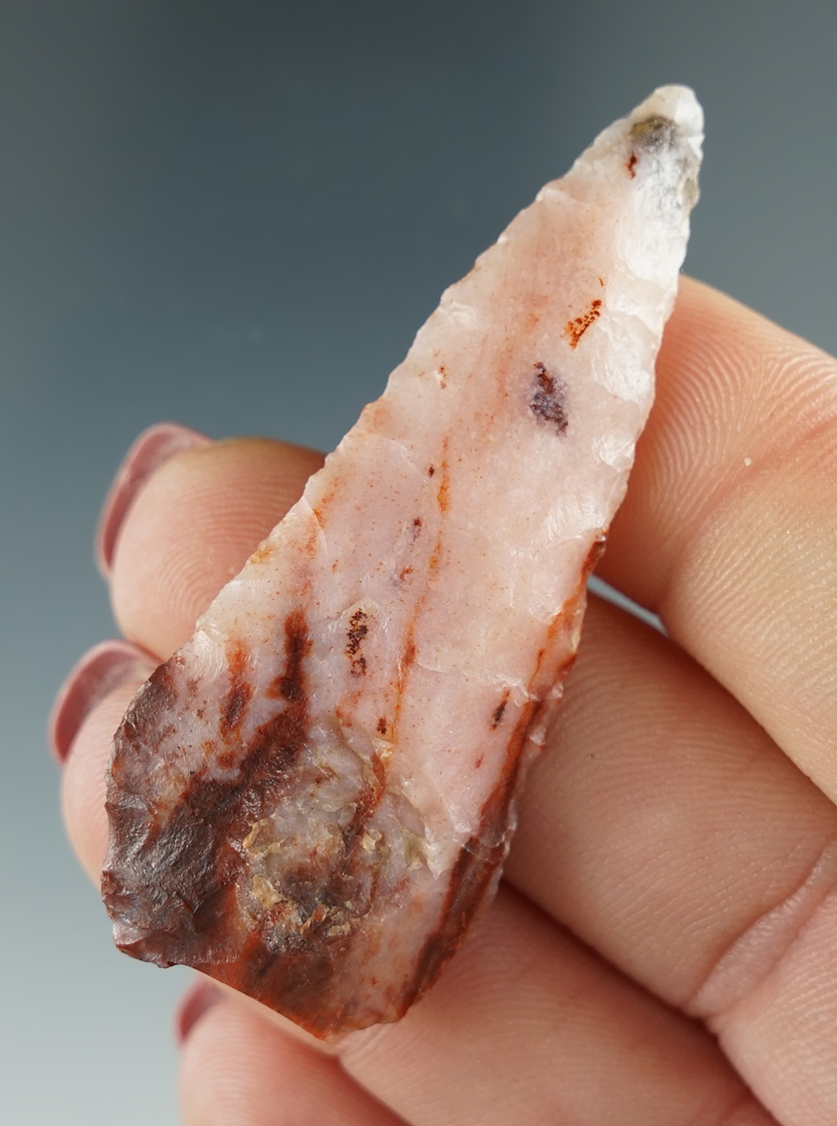 2 1/8" Plateau Pentagonal Knife made from brown and pink Agate. Columbia River, OR.