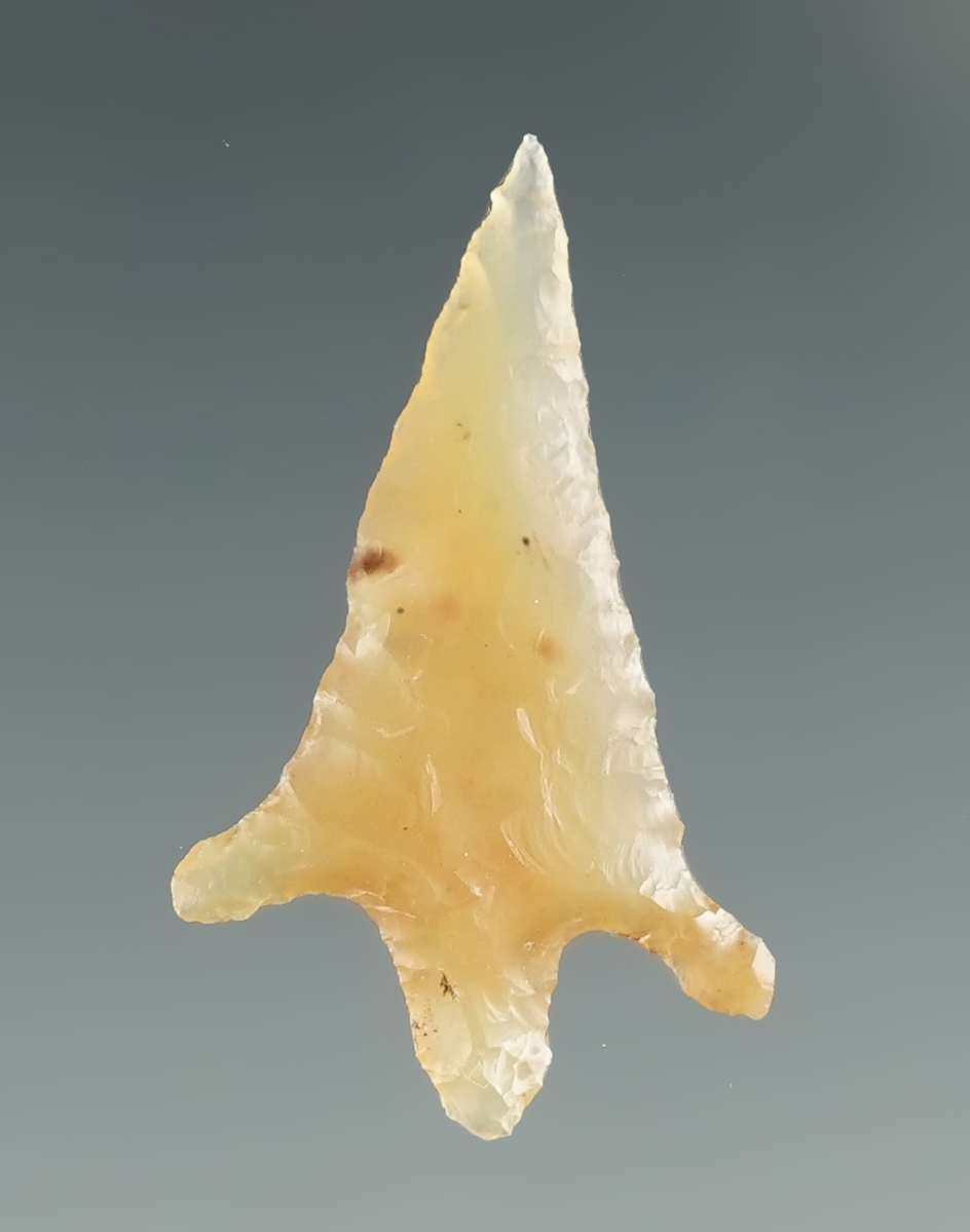 1 1/16" Columbia Plateau made from clear brown Agate. Found near the Columbia River, OR.