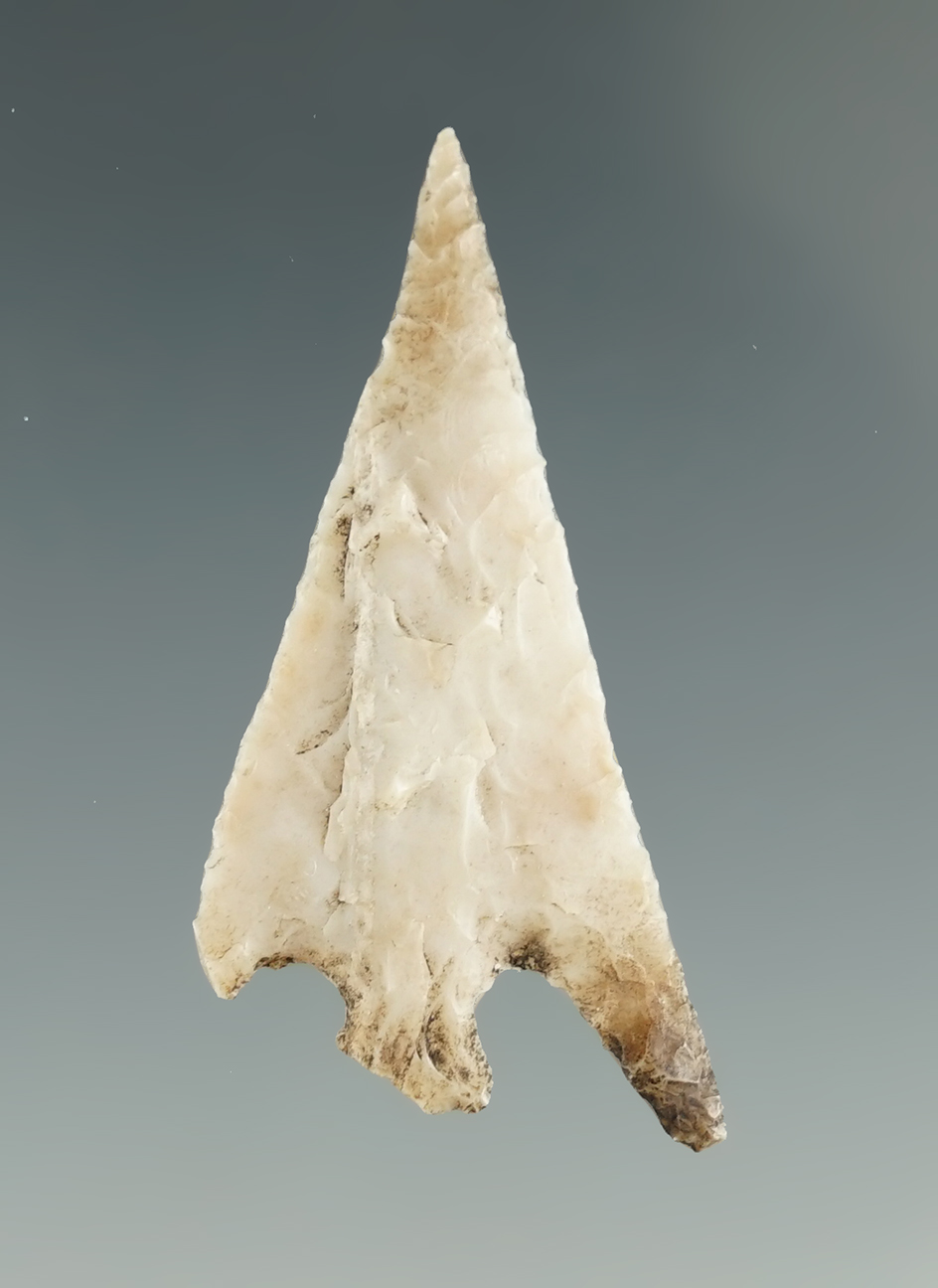 1 3/8" Columbia Plateau made from white Agate. Found near the Columbia River, OR.