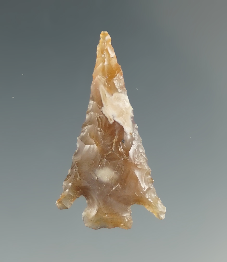 1 3/16" Columbia Plateau made from translucent caramel Agate.  Columbia River, OR.