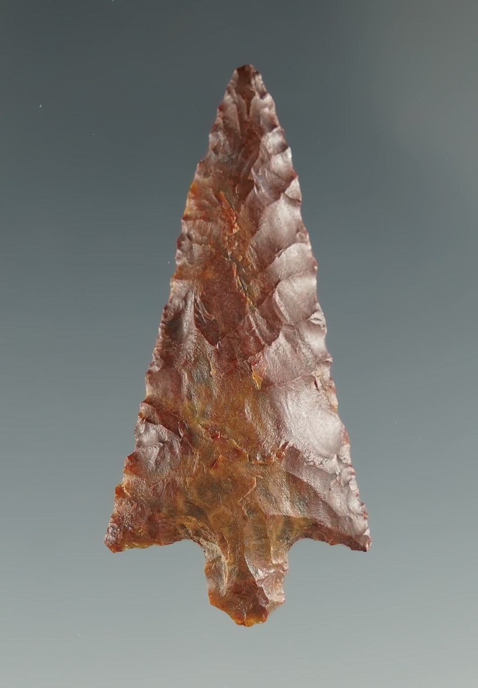 1 1/2" Wallula Gap made from brown Jasper. Found near the Columbia River, OR.