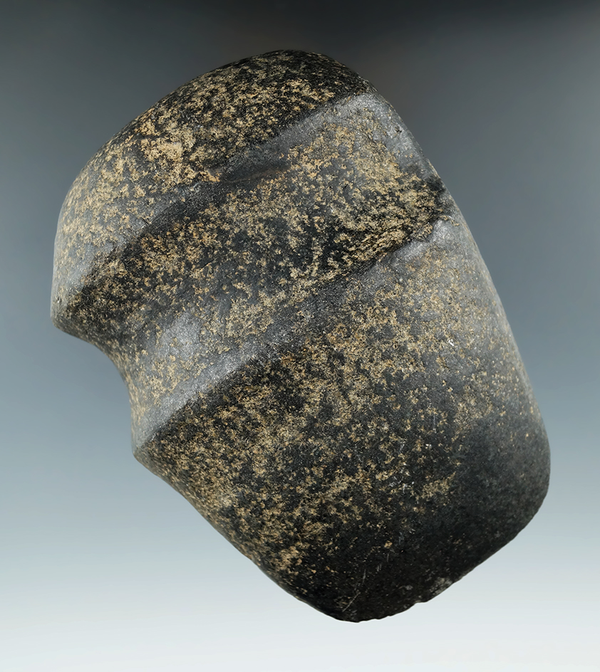 5 3/16" Long 3/4 grooved Axe found in Tuscarawas Co., Ohio. Ex. Sinsley collection.