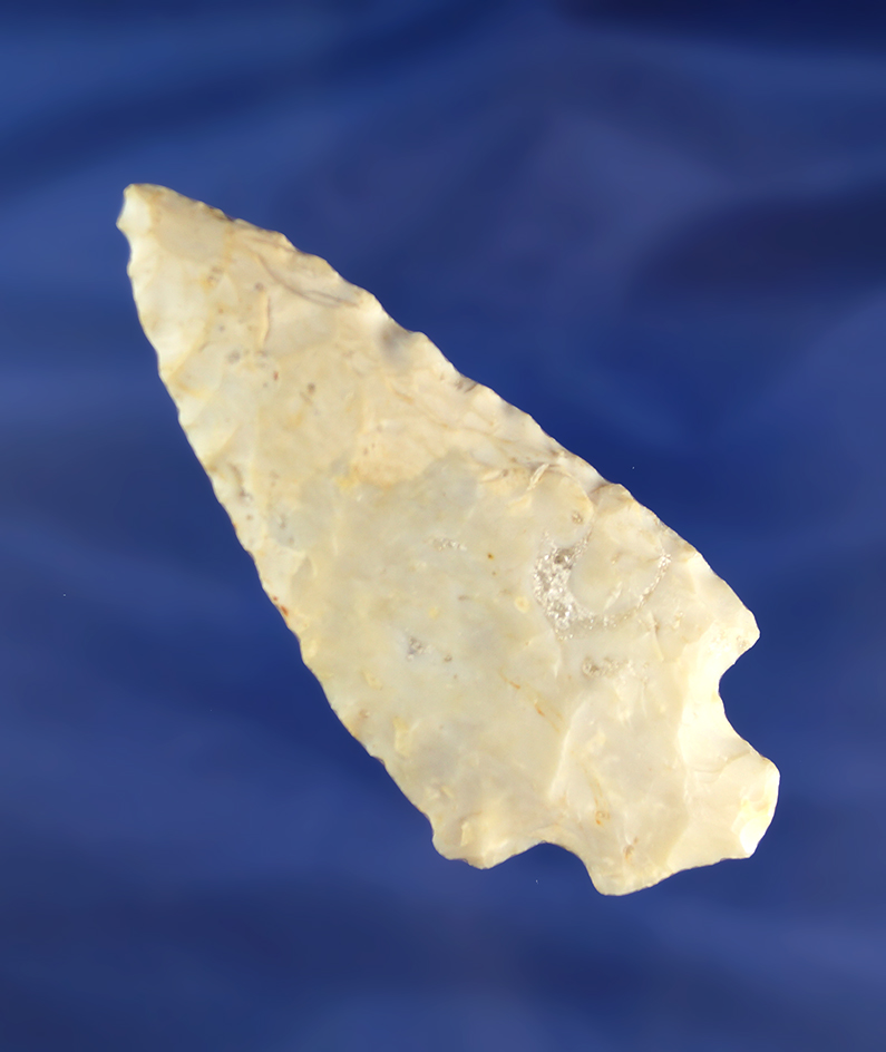 3 1/8" Flint Ridge Flint Archaic Stemmed Knife found in Ohio.