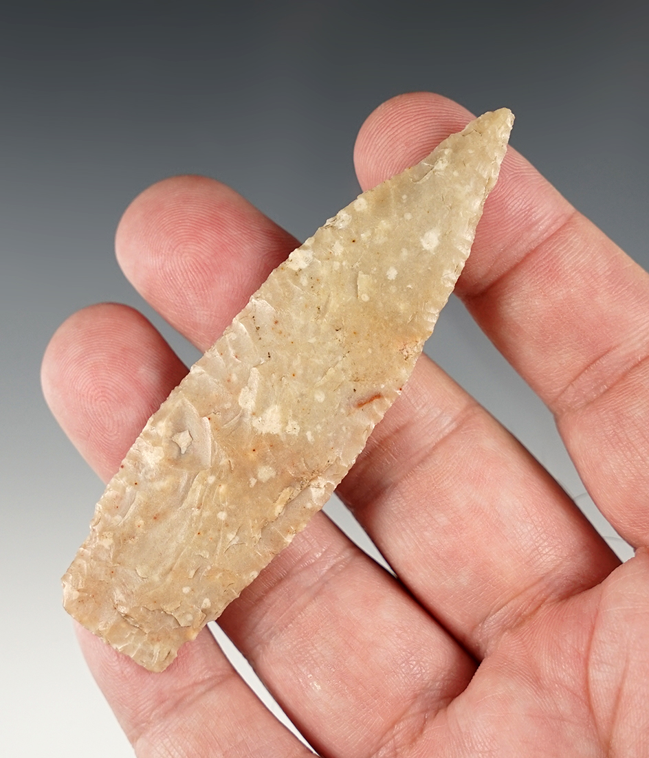 3 3/8" Darl Knife found in Coryell Co., Texas. Thin and well made. Comes with a Rogers COA.
