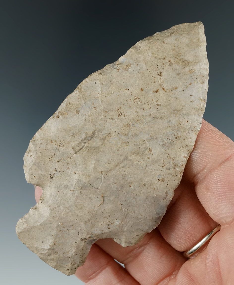 3 1/2" Flint Ridge Hopewell. Found in Crawford Co., Ohio. Ex. - Vietzen.