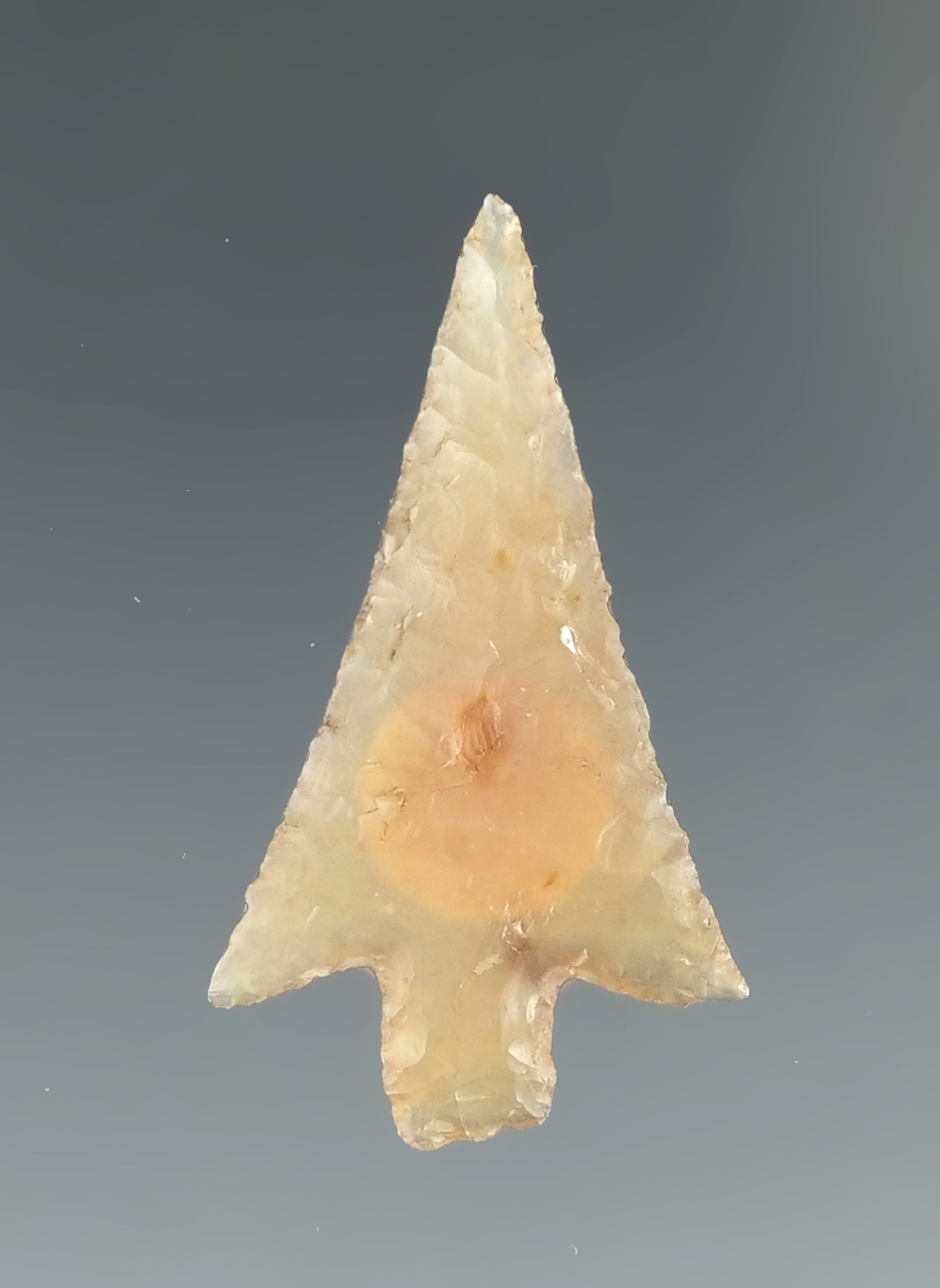 Pictured! Exceptional 1 3/16" Wallula Gap made from high-quality semi-translucent chalcedony.
