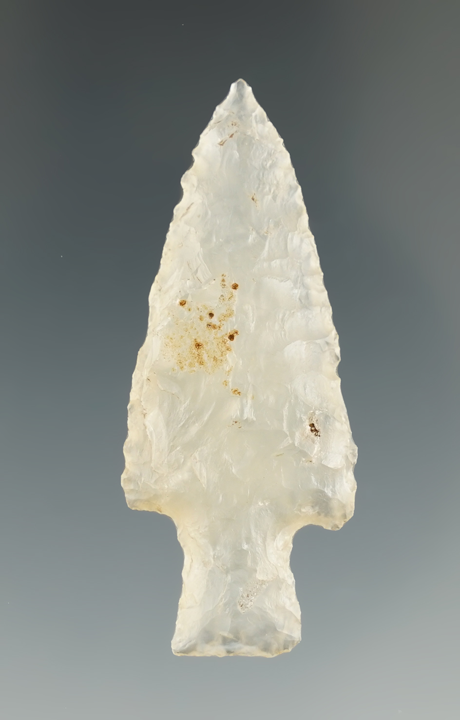 Pictured! Large 2 1/8" Wallula Gap Rectangular Stem made from highly translucent chalcedony.