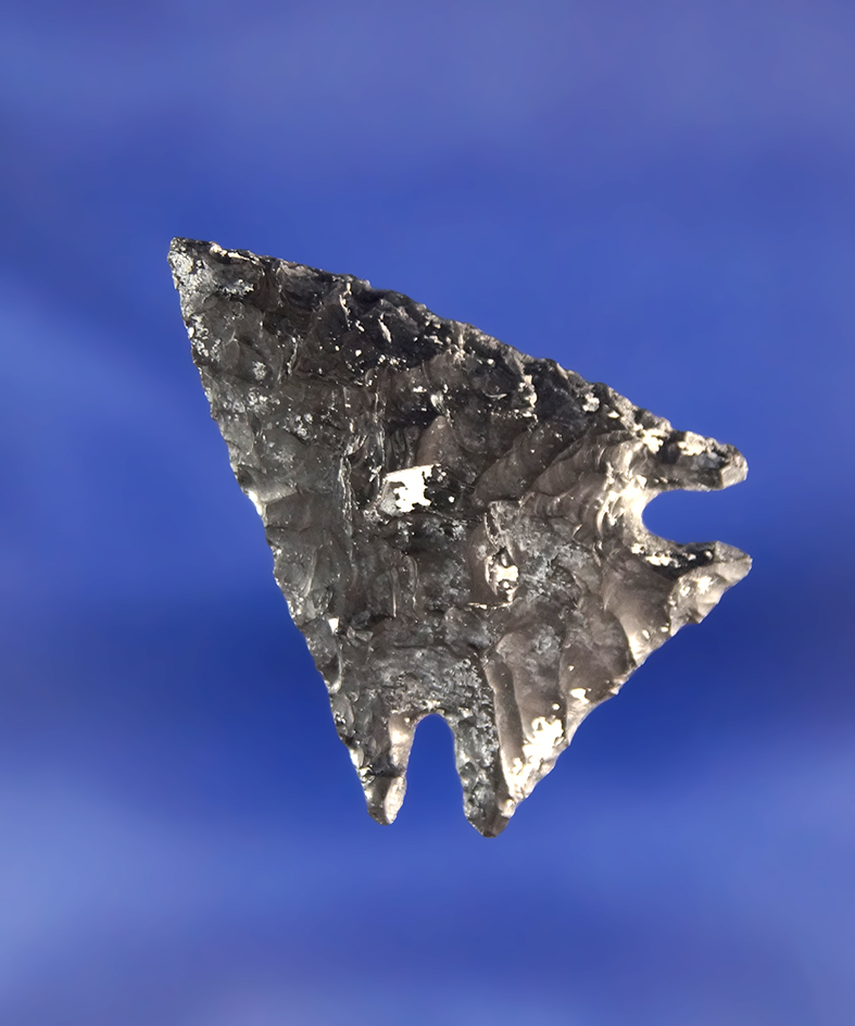 1 5/16" Elko Cornernotch that is very nicely flaked in excellent condition. Fort Rock Oregon.