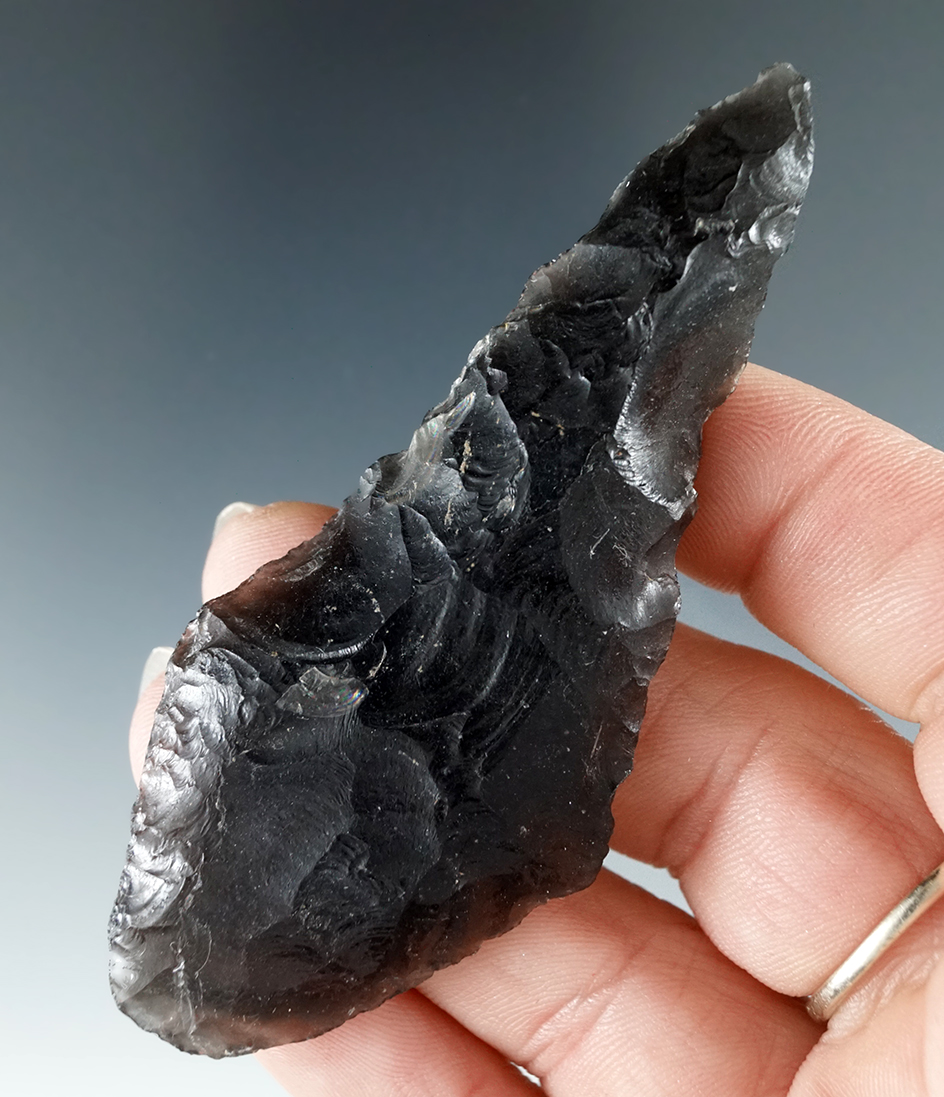 3 3/16" Wahmuza Knife made from obsidian found in Oregon.