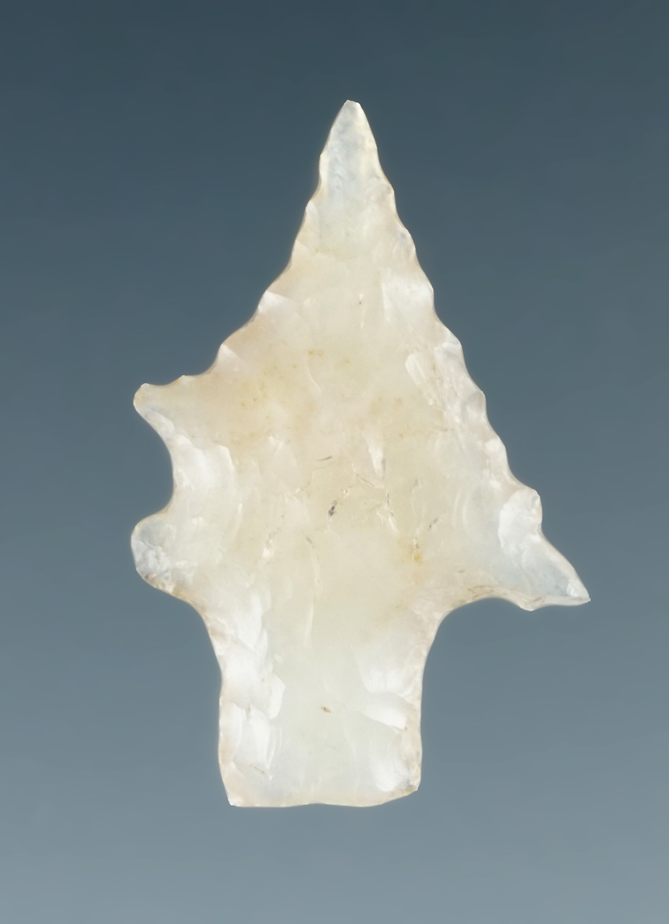 Nicely styled 13/16" Sauvies Island Shoulder Notch found near the Columbia River.