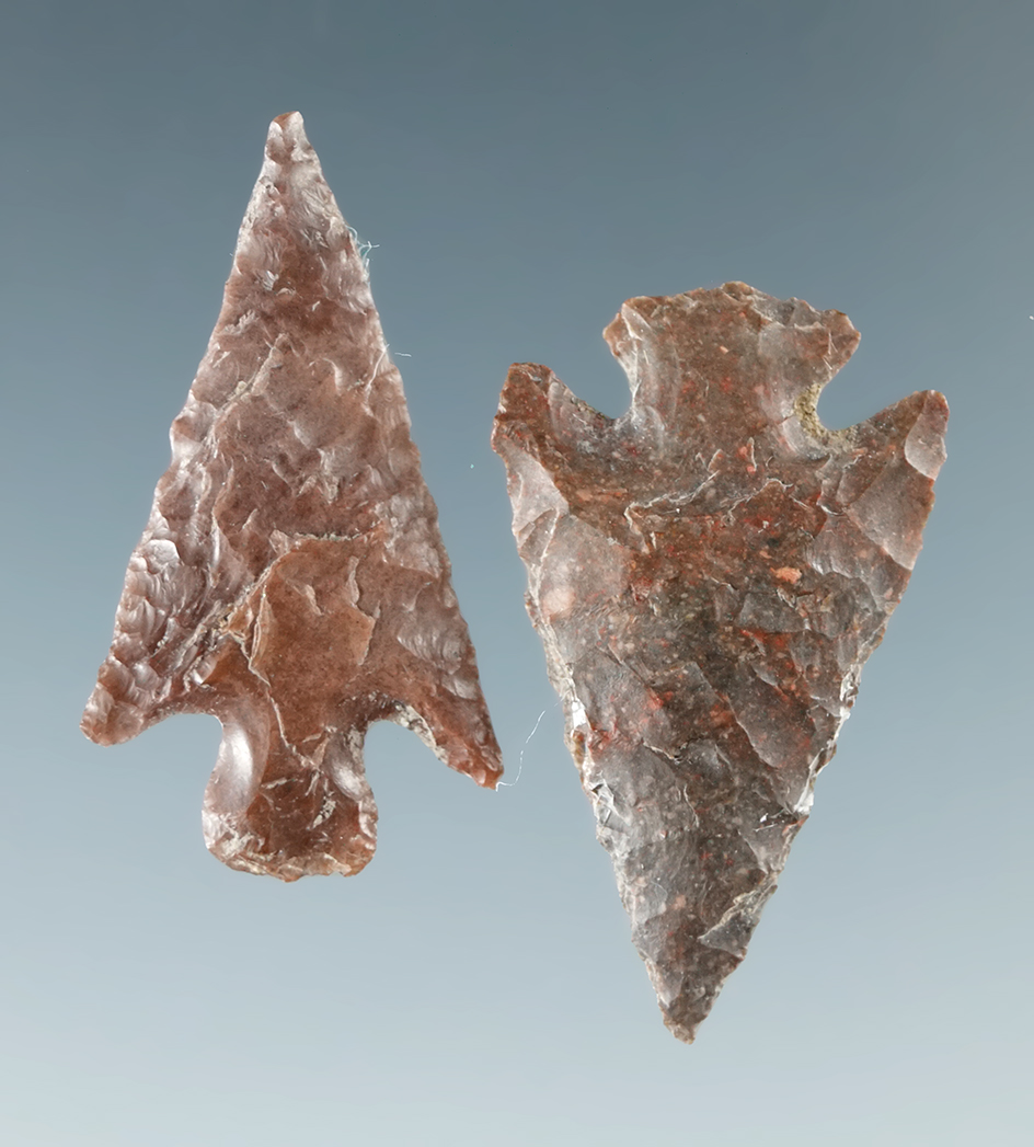 Pair of Columbia Plateau points, largest is 1".