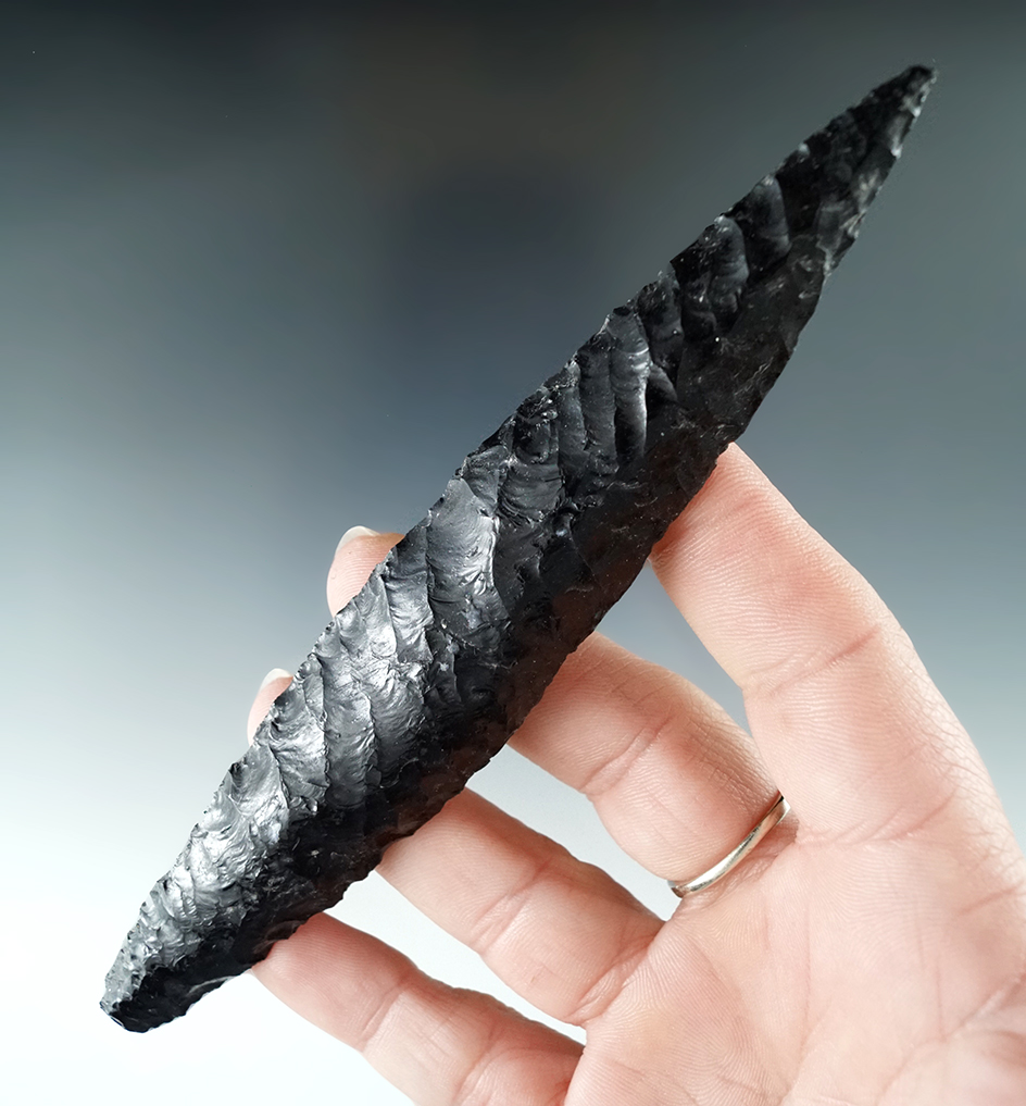 Sale Highlight! Large 5 13/16" Paleo Haskett spear point found in the early 1960s and a private ranc