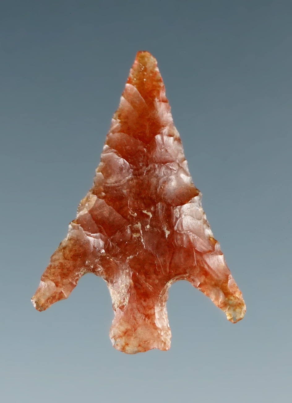 13/16" Columbia Plateau made from semi translucent red agate found near the Columbia River.