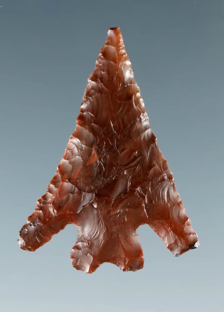 1 1/16" Columbia Plateau Split Stem made from red and brown Jasper found near the Columbia River.