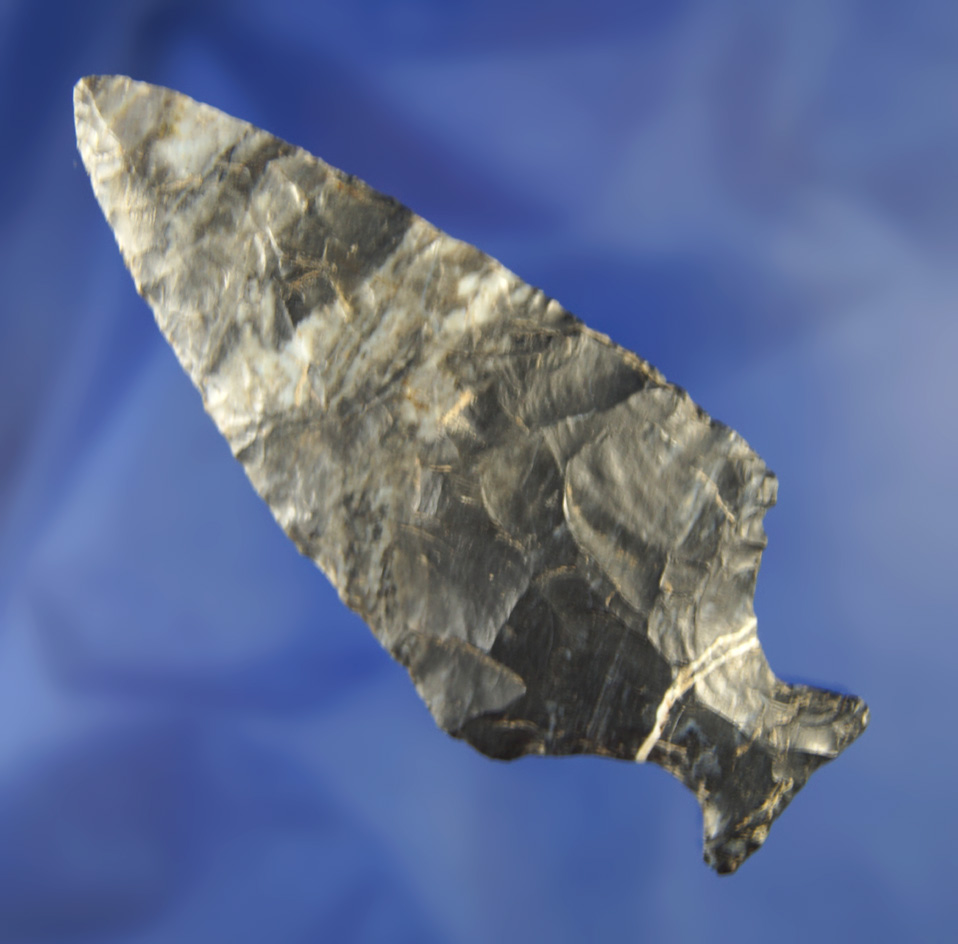 3 5/8" Ashtabula point made from Upper Mercer Flint found in Lorain Co.,  Ohio.