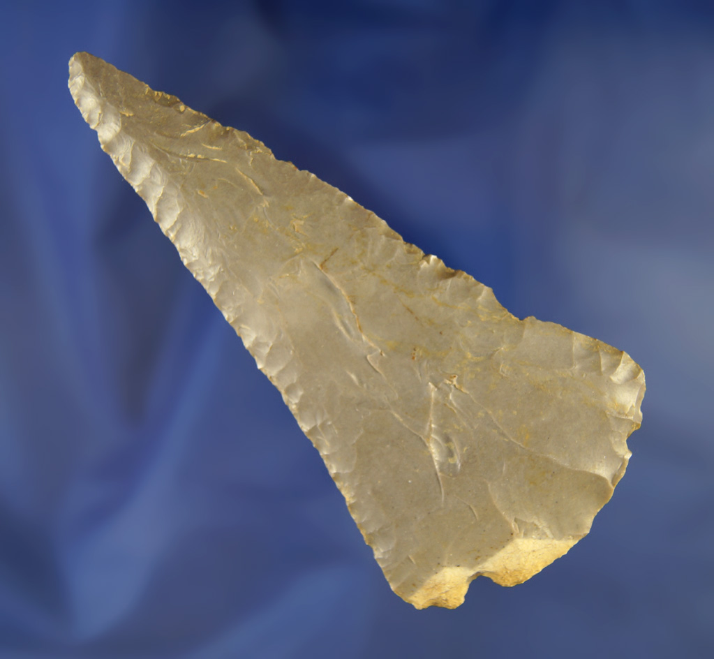 4 9/16" Hornstone Fort Ancient Knife found in Adams Co.,  Ohio.