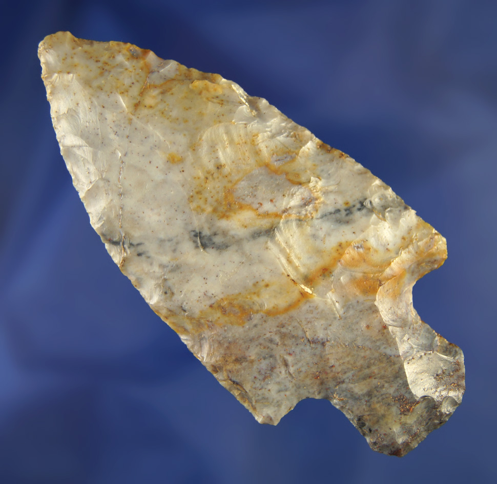 3 1/2" Heavy Duty made from colorful Upper Mercer Flint found in Ashland Co.,  Ohio.