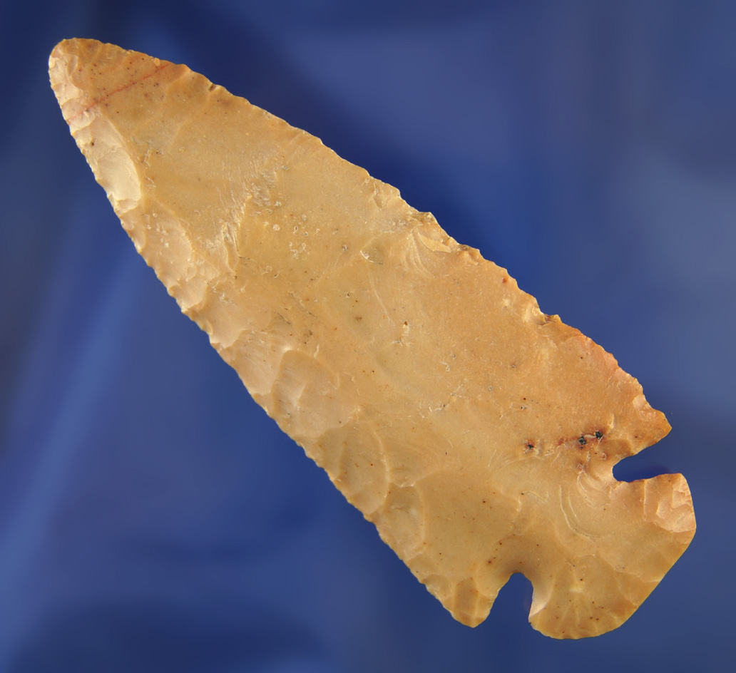 3 5/8" Carter Cave Dovetail found in Brown Co., Ohio.  Bennett COA.