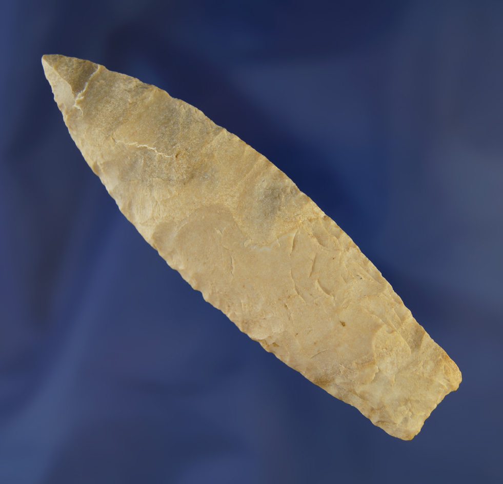 3 13/16" Agate Basin found in Stoddard Co.,  Missouri. Ex. Parker collection. Jackson COA.