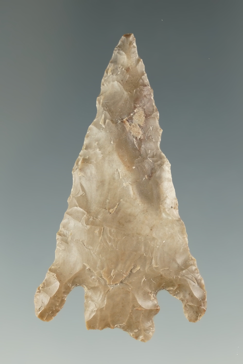 Large 2" Snake River Cornernotch dart point found near the Columbia River.