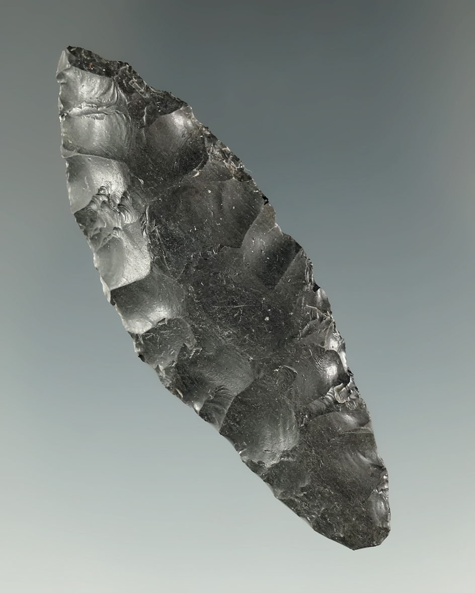 2 5/16" Paleo Haskett found in the Alvord Desert, Oregon on a private ranch in the 1950's.