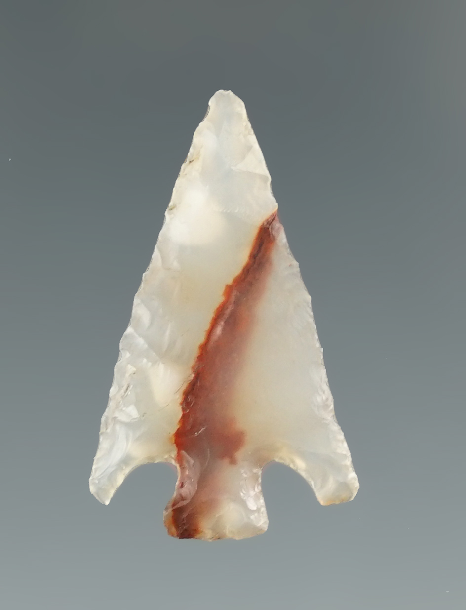 Excellent flaking! 1 1/8" Columbia Plateau- highly translucent agate found near Rock Island, CR.