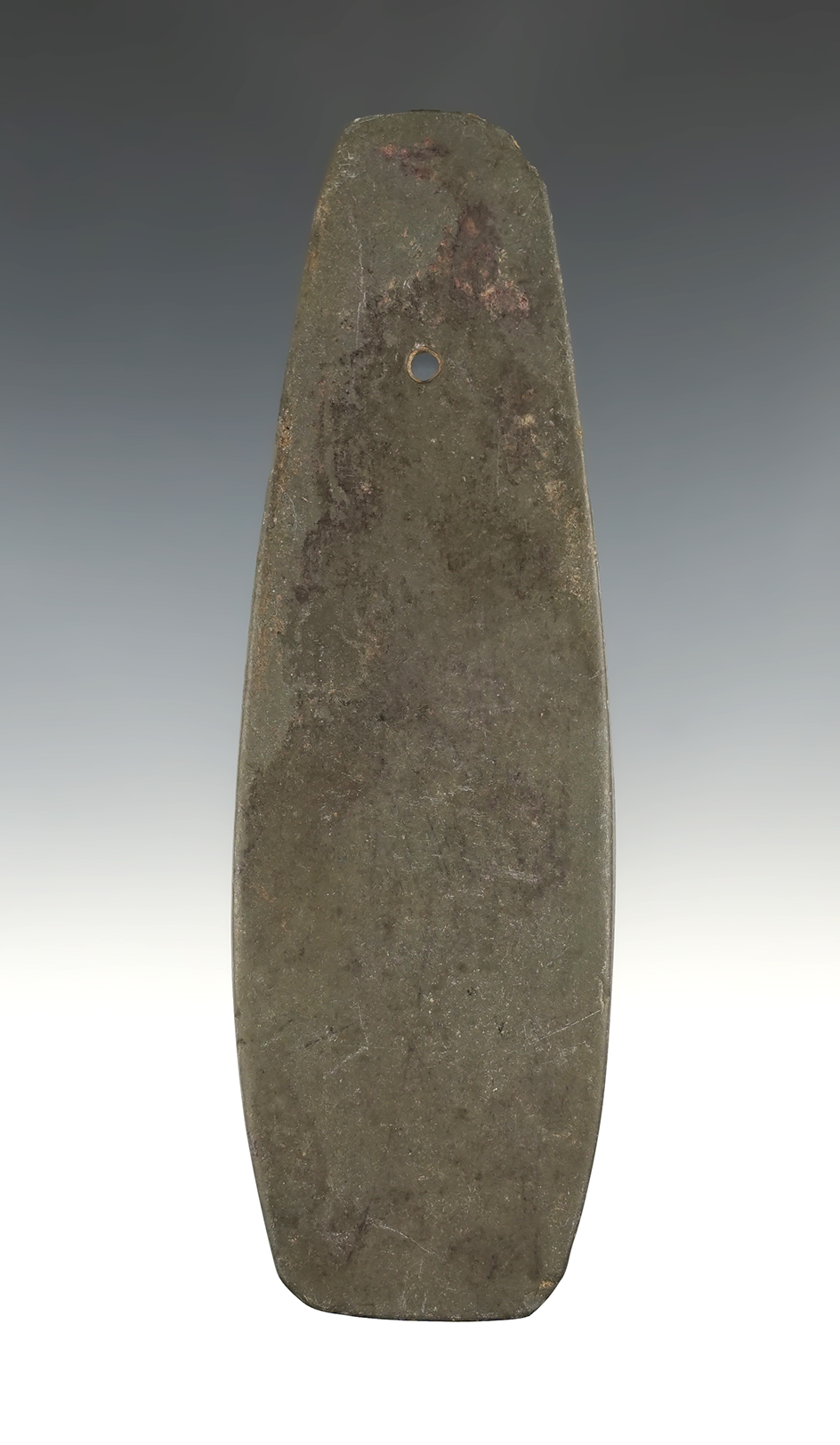 Thin and well made 5 3/8" Hopewell Pendant found in Ross Co., Ohio. Ex. Jack Hooks collection.