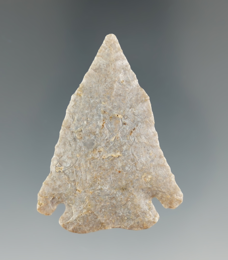 2 1/8" Finely made Archaic Pentagonal shaped Lost Lake. Very good flaking work. Kentucky.