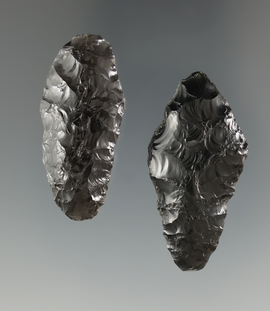 Pair of Paleo Lake Mohave points found in Warner Valley, Oregon. Pictured in Overstreet #10