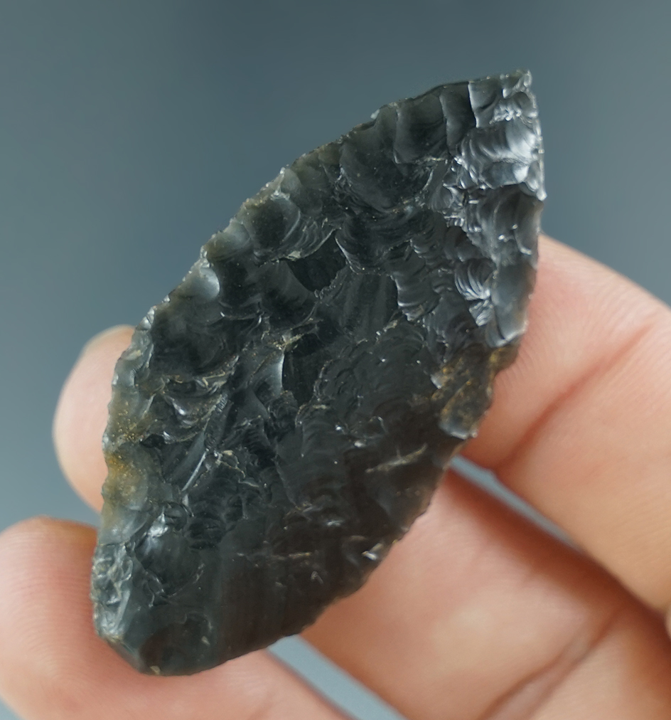 2" Cascade knife that is nicely made from obsidian found in Lake County Oregon.