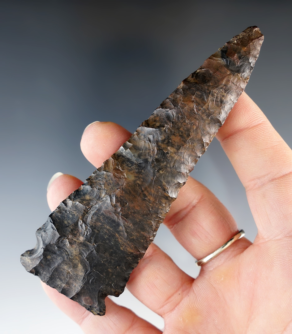 4 3/16" Meadowood, Coshocton Flint. Clark Co., Ohio.