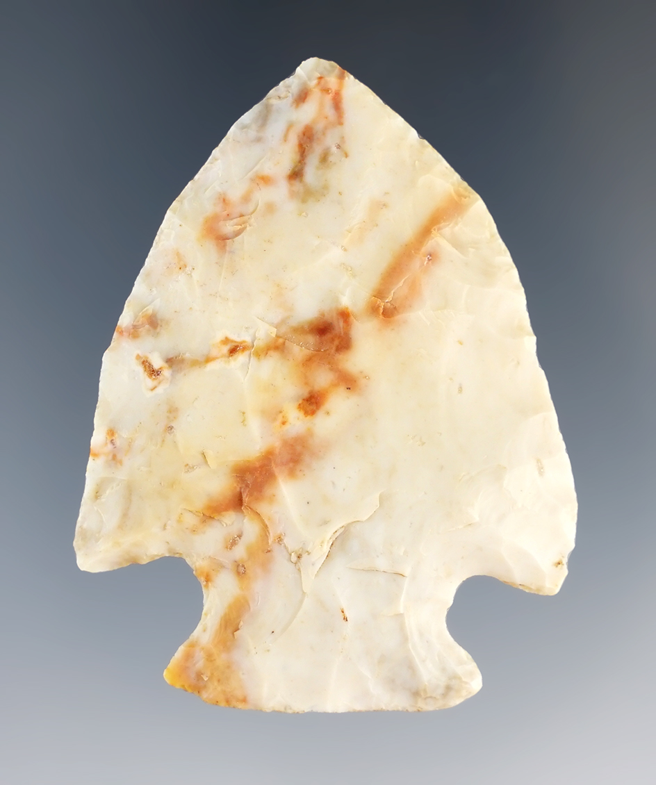 2 1/16" Flint Ridge Hopewell, Morgan Co., Ohio.