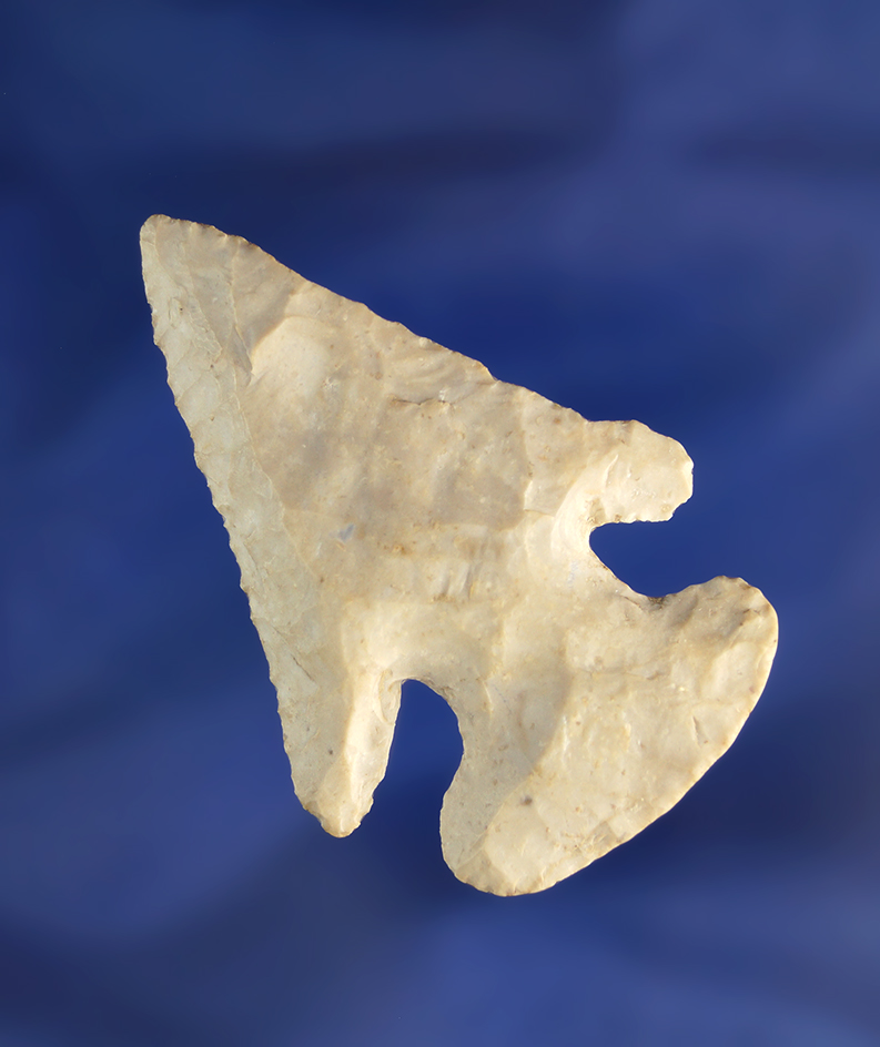 2 1/4" Archaic Thebes that is nicely styled found near Chickasaw Ohio in 1984. Ex. Wenger.