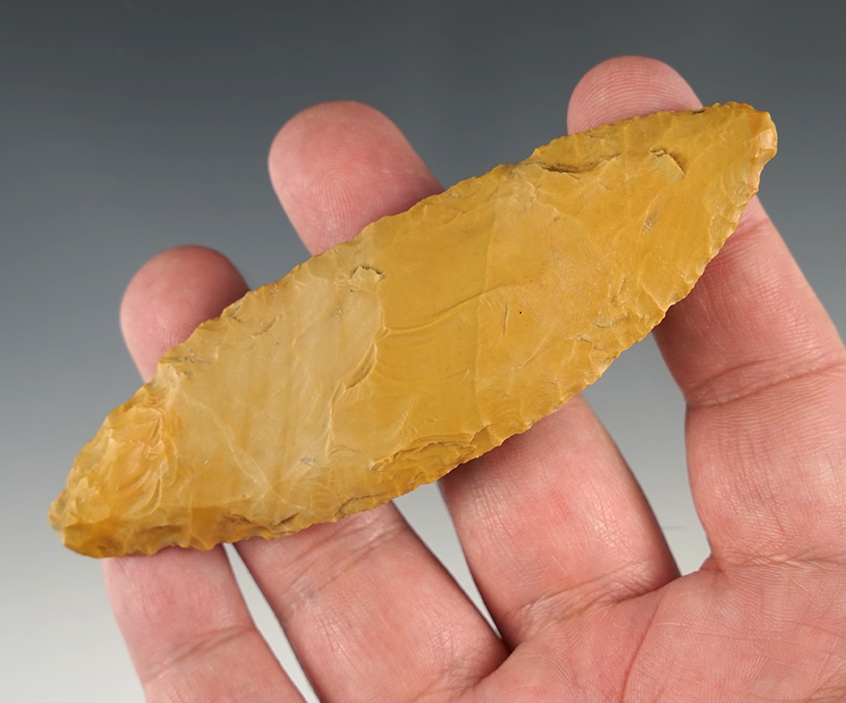 4 1/4" Cascade made from beautiful yellow Jasper. Found in Benton Co., Washington.