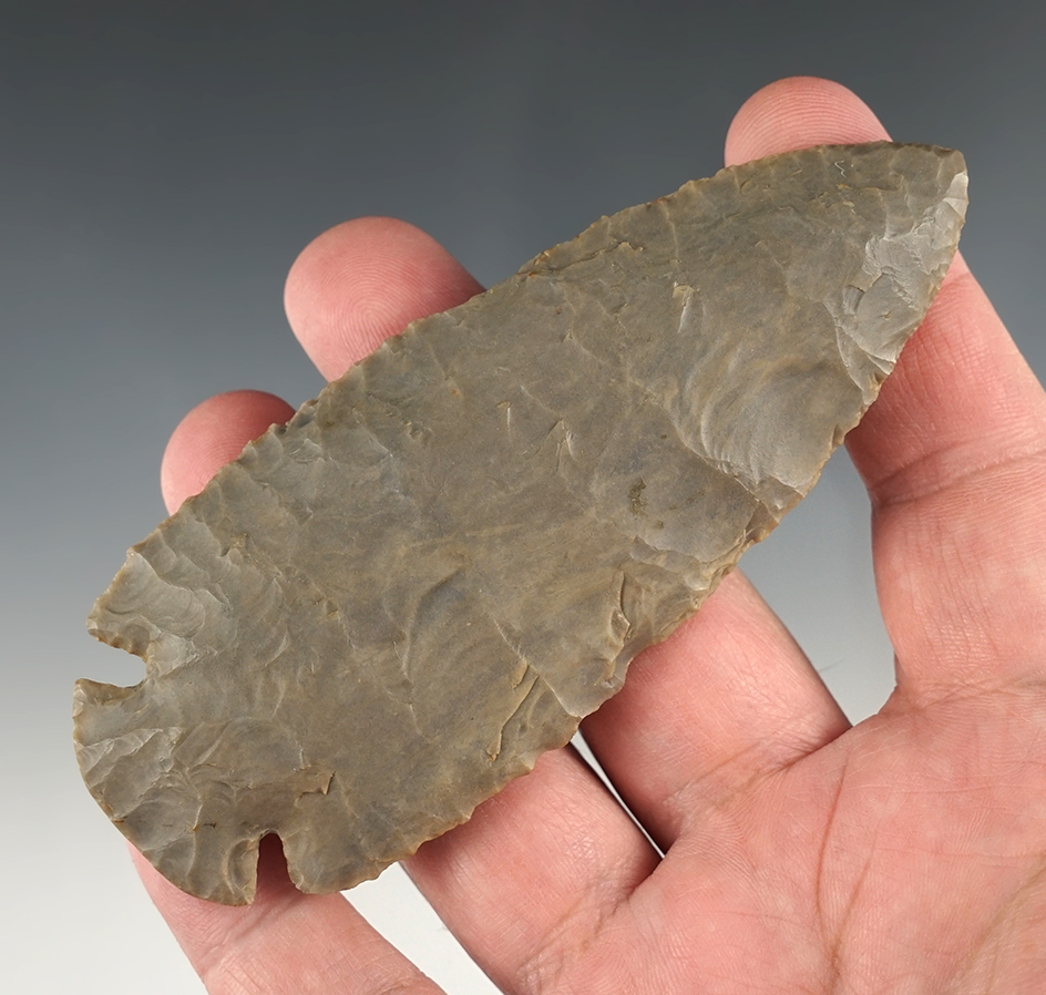 4 7/16" Dovetail found in Butler Co., Kentucky. Some modern retouch.