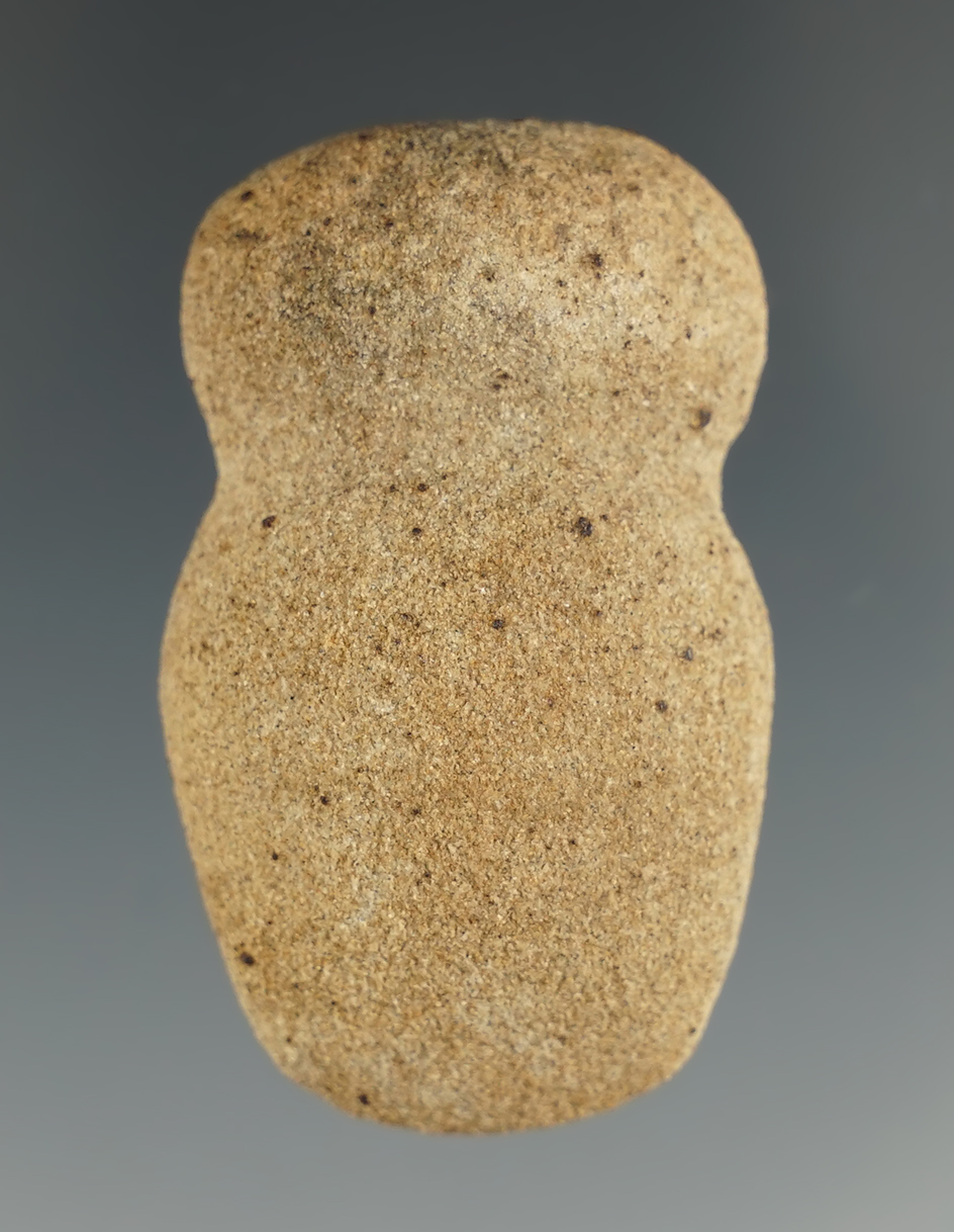 Well styled miniature 1 11/16" Full Grooved Axe found in Richland Co., Ohio.