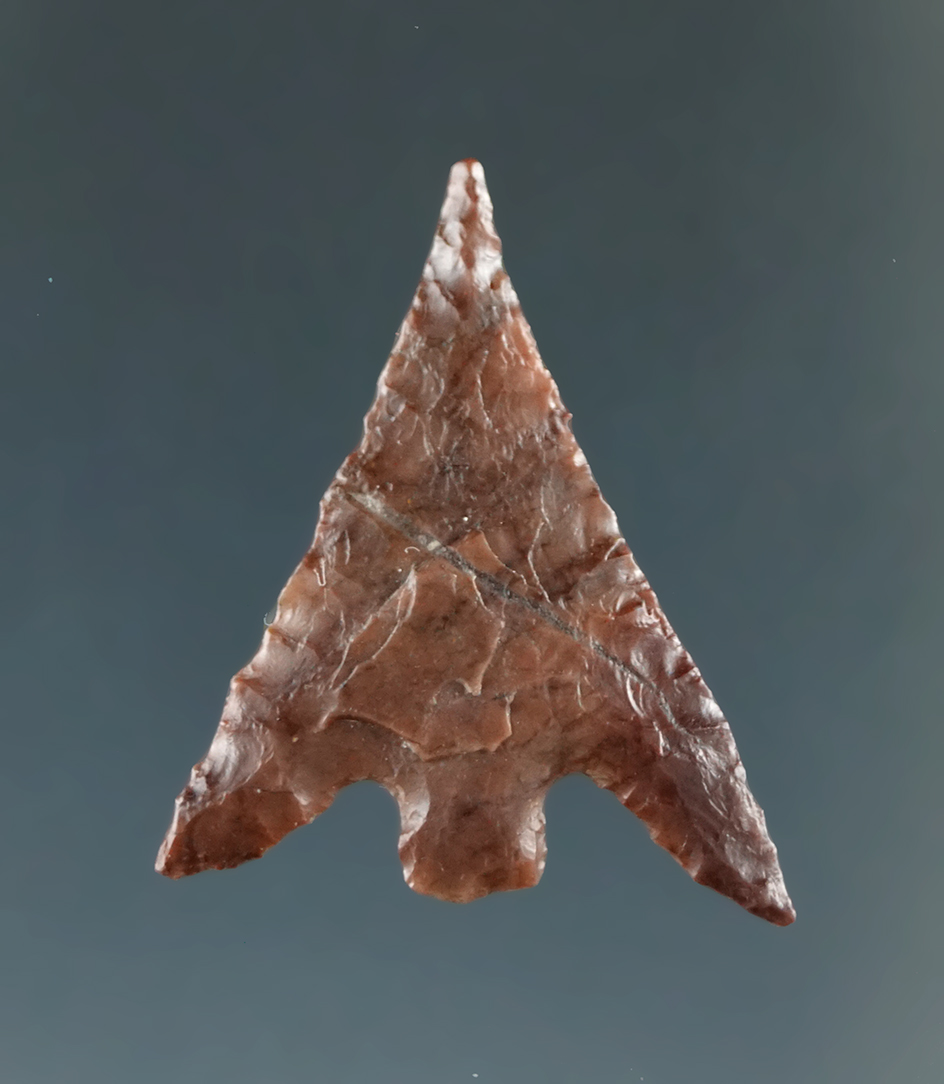 15/16" Columbian Plateau super thin-needle tip made from Brown Agate, Columbia River.