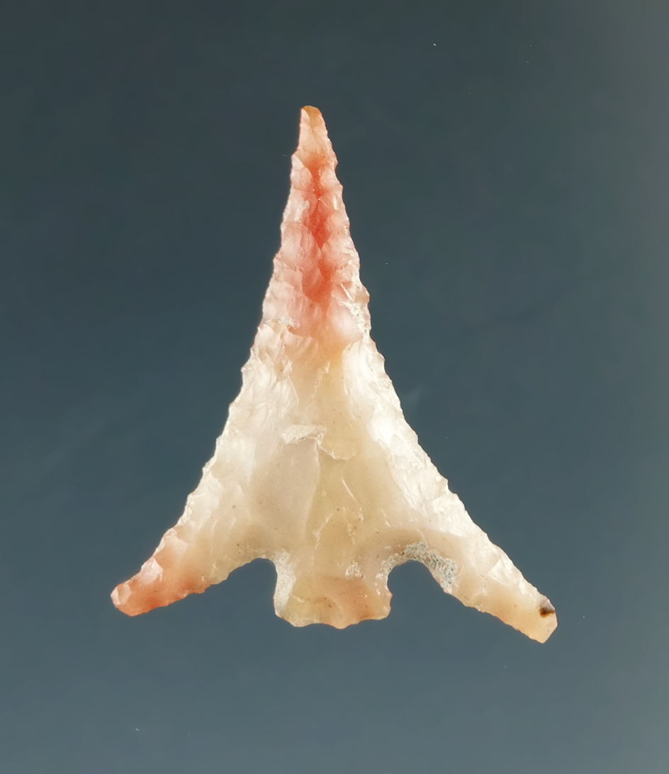 13/16" Columbia Plateau with Extreme Wings, made from Orange Agate,  Columbia River.