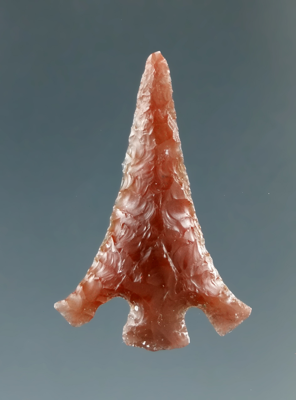 1" Columbia Plateau, square wing, made from Translucent Brown Agate,  Columbia River.