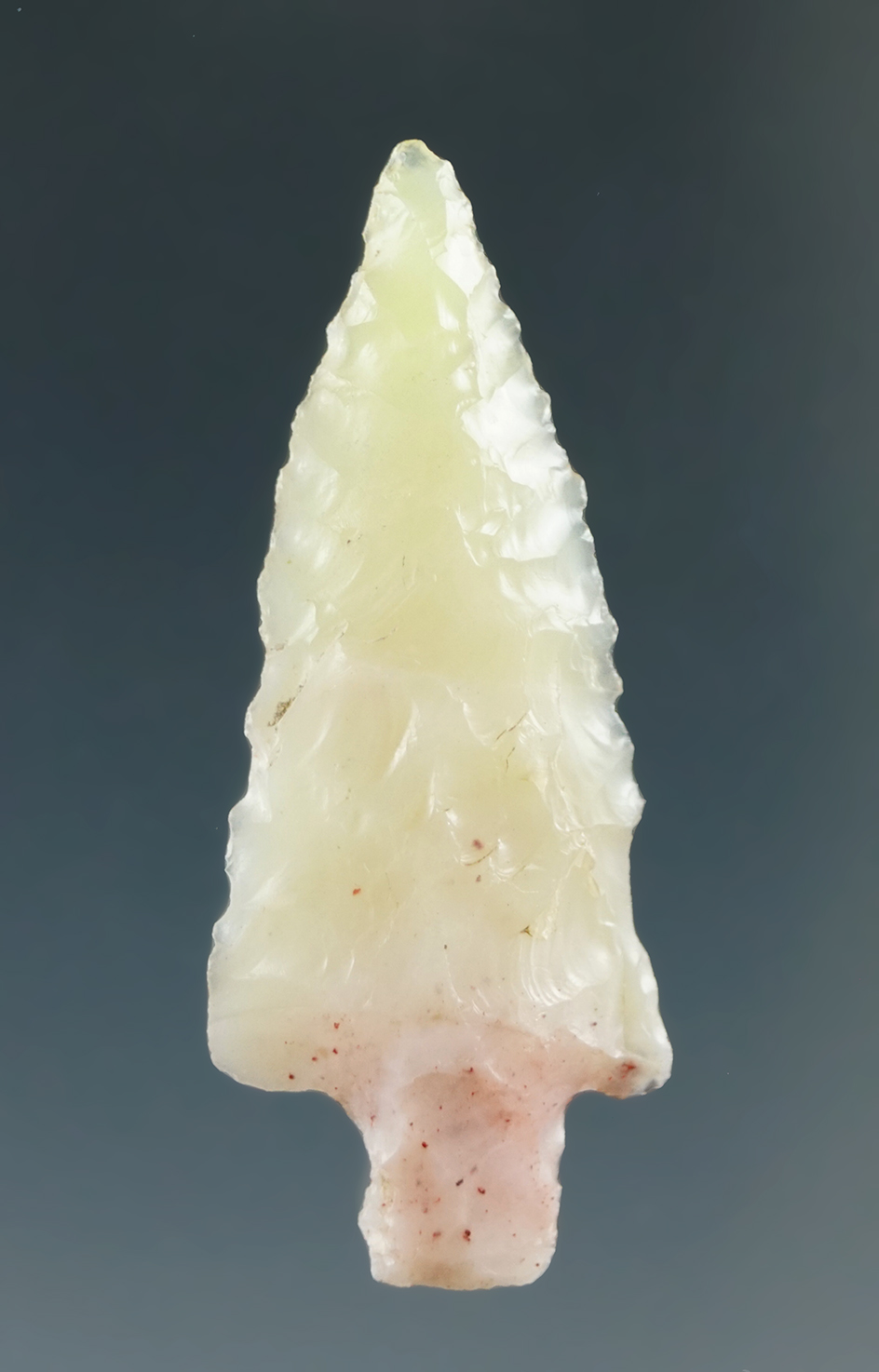 1 1/2" Wallula Square Stem made from White Agate, found near the Columbia River.