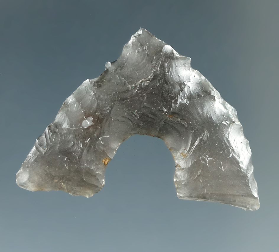 7/8" Eccentric made from Translucent Obsidian, found near the Columbia River.