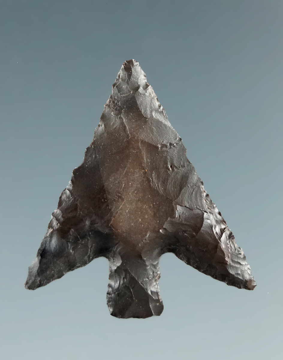 7/8" Columbia Plateau made from Black Jasper, found near the Columbia River.