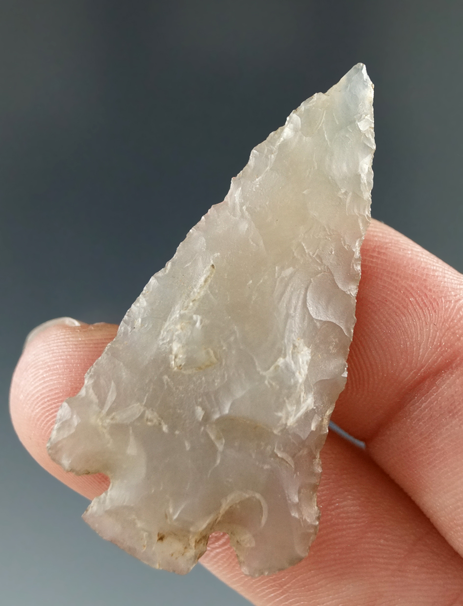1 3/8" Quilomene Bar made from Transparent Clear Agate, found near the Columbia River.