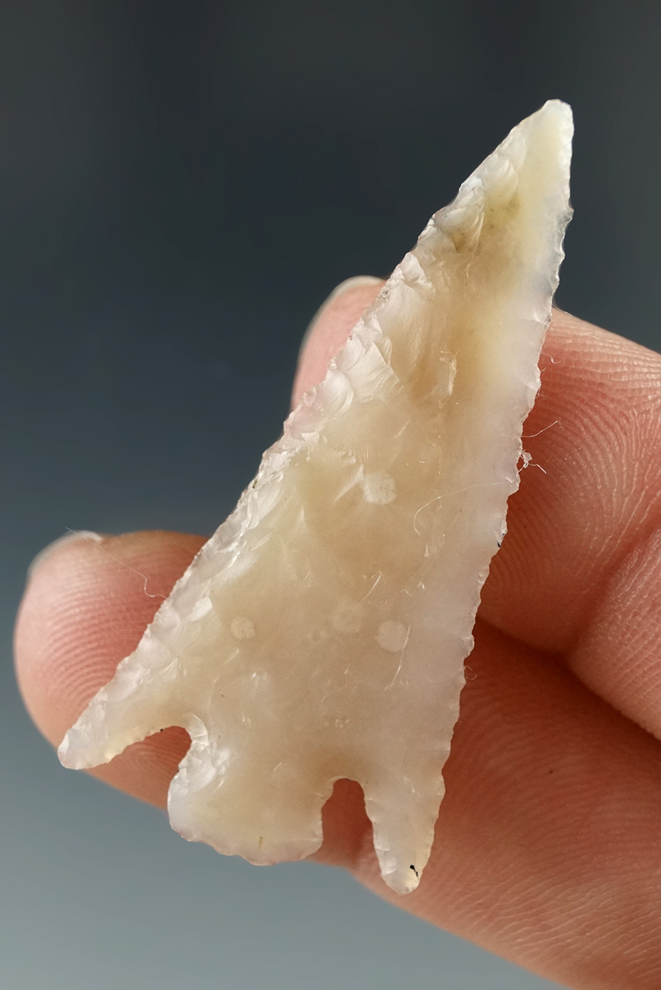 1 5/8" Columbia Plateau made from Translucent White Agate, found near the Columbia River.