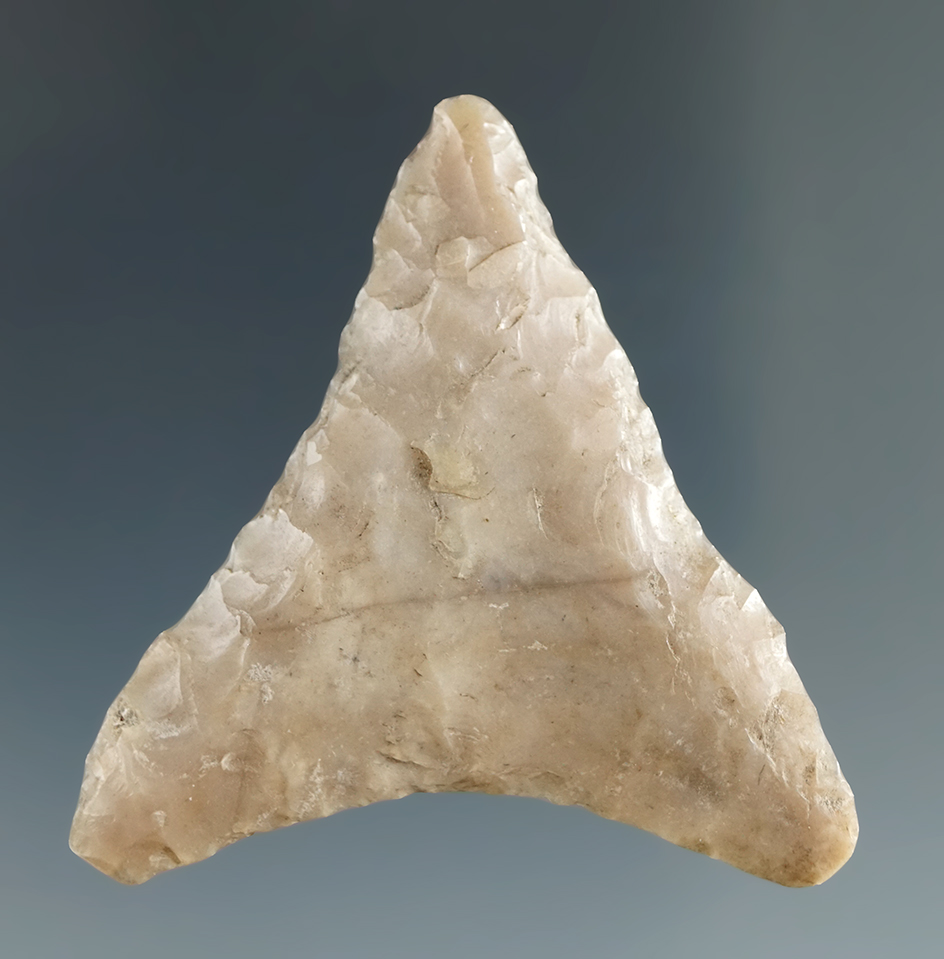 1 1/2" Mule Ear Knife made from Tan Agate, found near the Columbia River.