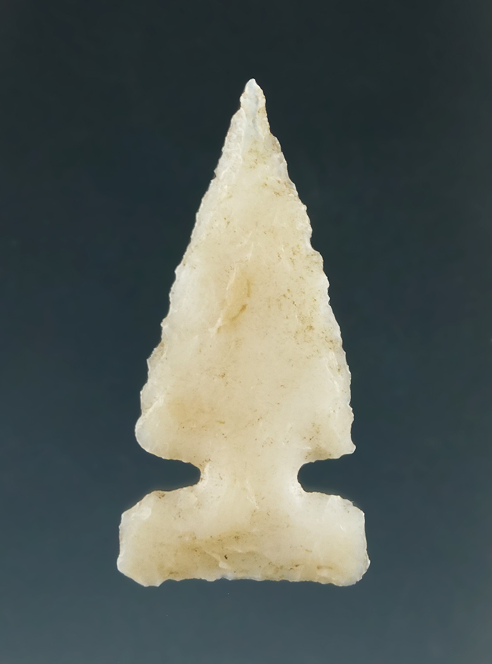 1 1/16" Sidenotch made from Translucent White Agate, found near the Columbia River.
