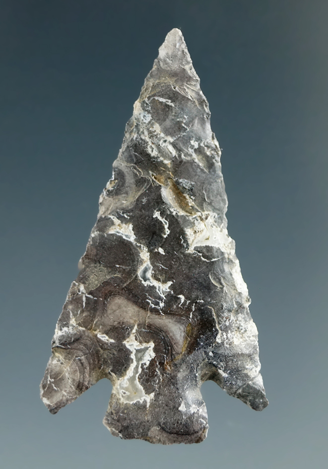 1 1/2" Columbia Plateau made from Grey and White Jasper, found near the Columbia River.