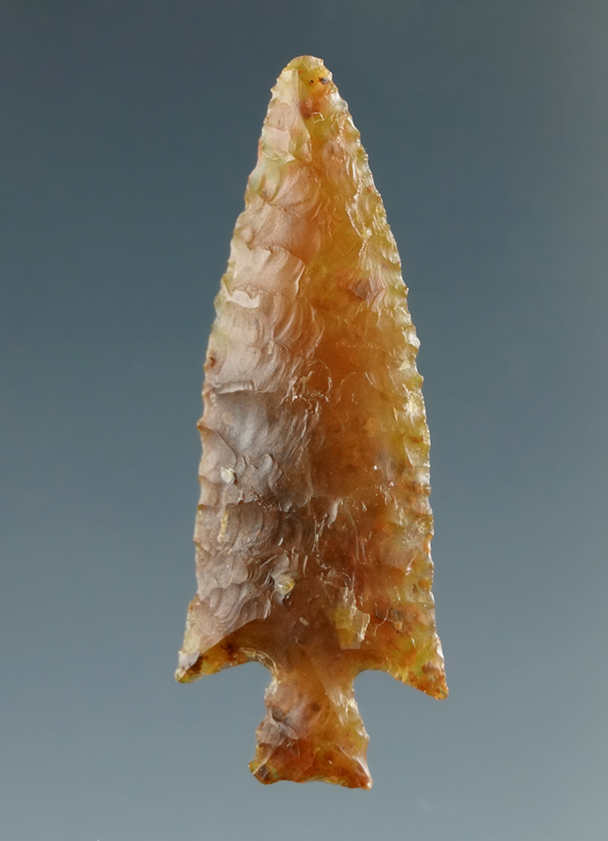 1 5/16" Dagger Point made from Brown Moss Agate, found near the Columbia River.