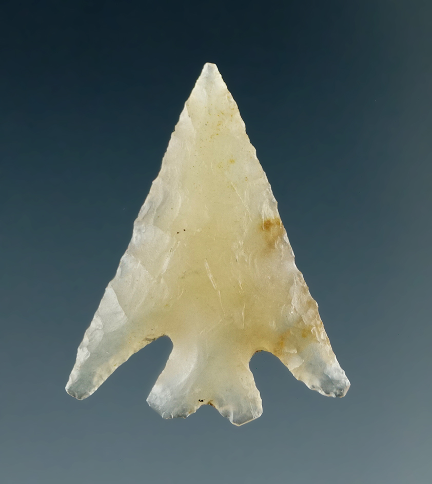 1" Eastgate Split Stem made from Clear White Agate, found near the Columbia River.